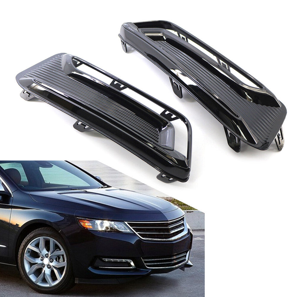 1 Pair Front Driving Fog Light Lamp Bezel for Chevrolet Impala 2014-20 GM1039166