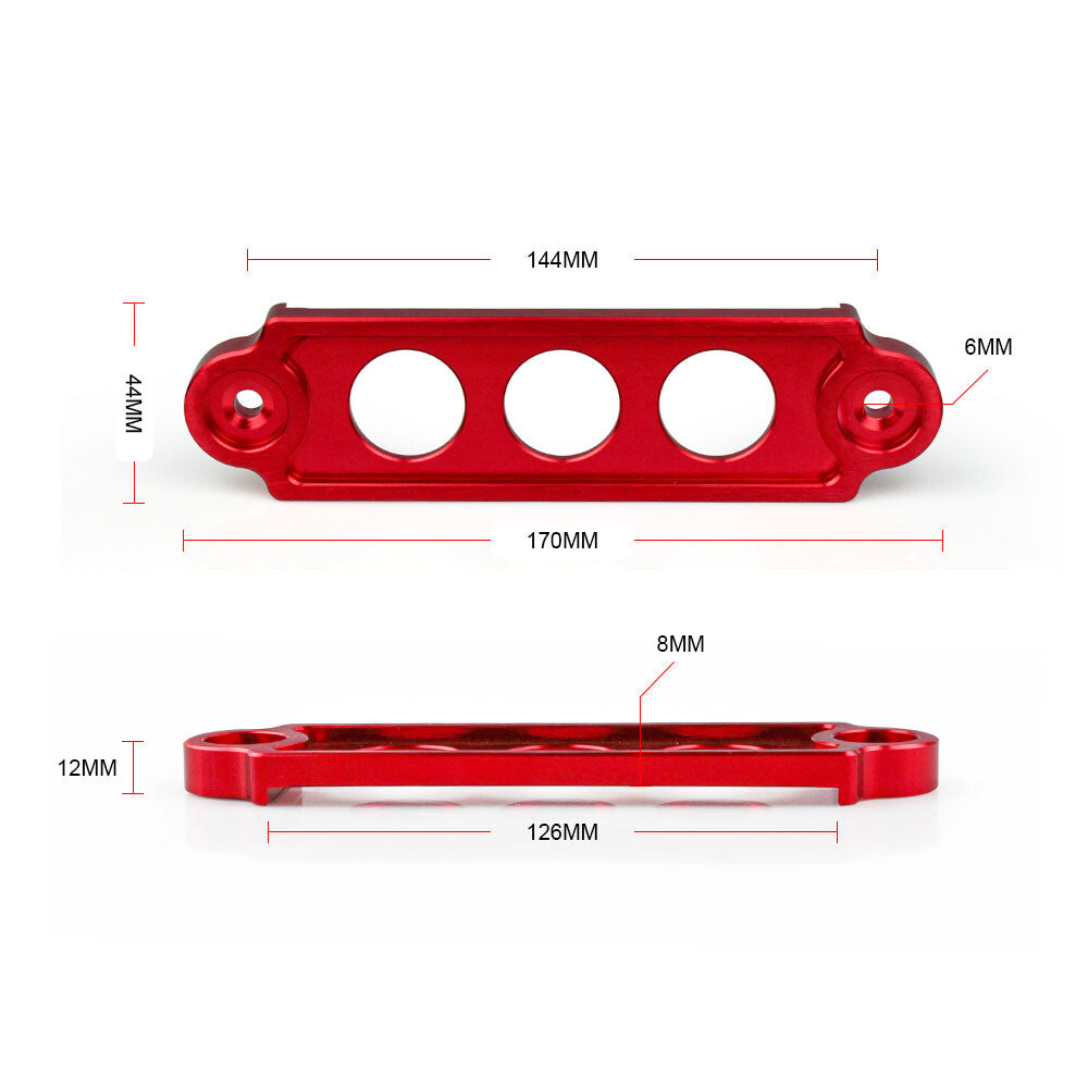 Battery Tie Down Hold Bracket Lock Anodized for Honda for Civic CRX 88-00 Red Q