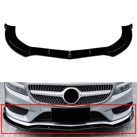 Front Bumper Spoiler Lip for Mercedes-Benz CLS Class C218 X218 2014-2017