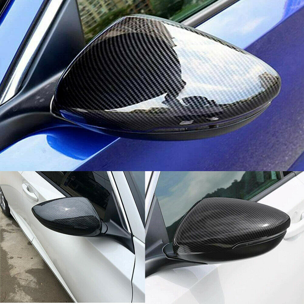 2X fit for Honda Accord 18-21 Carbon Fiber Style Rear View Side Mirror Cover Trim AT