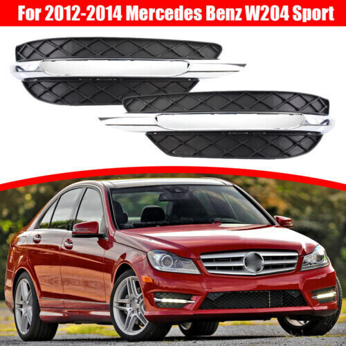 1Pair Front Bumper LED DRL Fog Lamp Fit for Mercedes Benz W204 C-Class 2012-14 Q