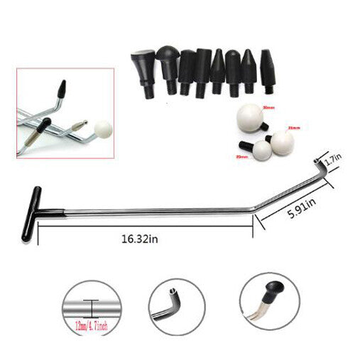 PDR Rods Auto Body Dent Repair Hail Damage Removal Tools Dent Removal Rods v