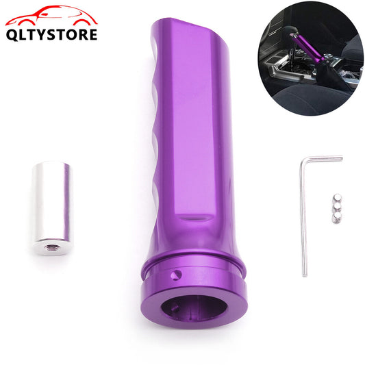 1Pc Purple Car Handle Hand Brake Sleeve Universal Fitment Cover Aluminum Q
