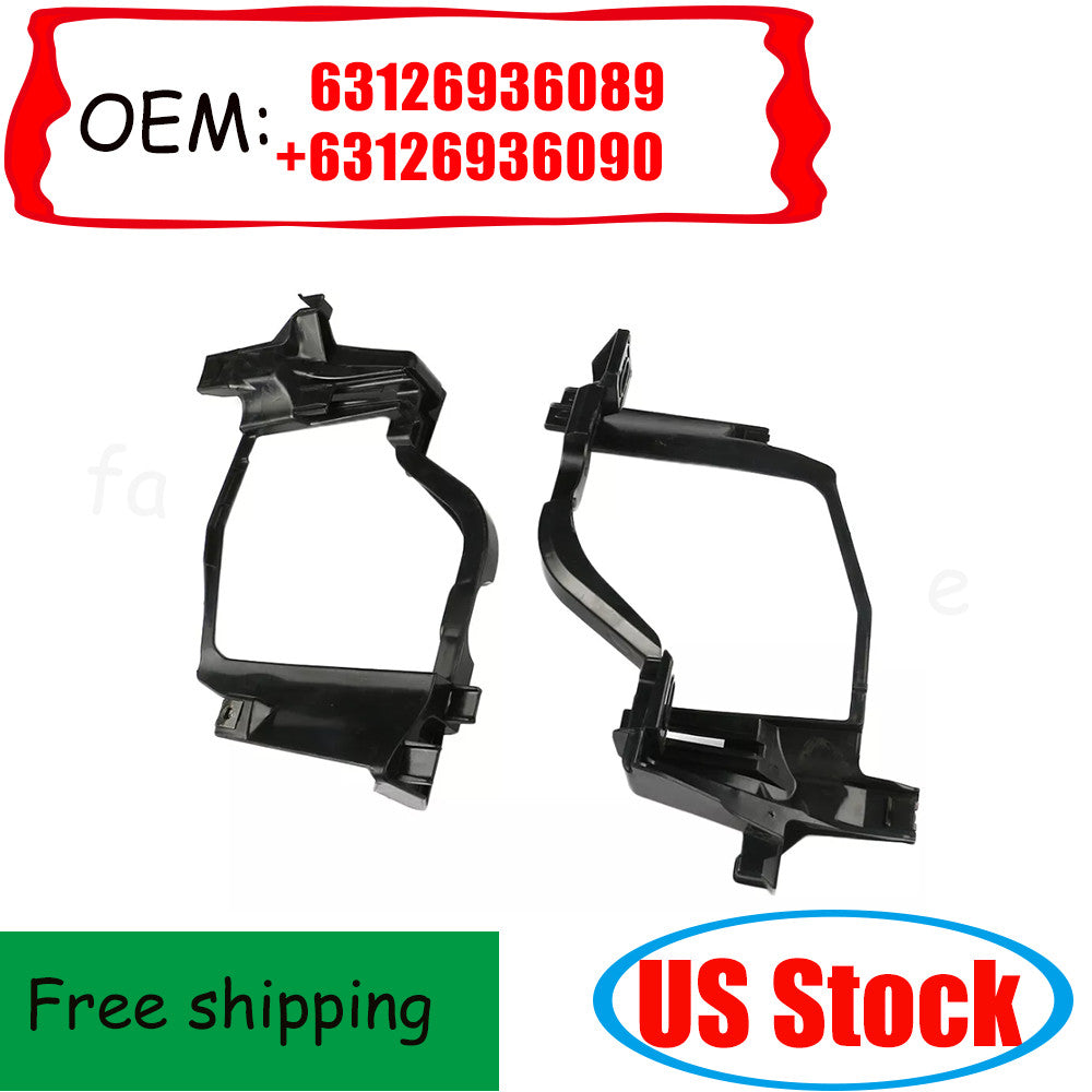 1Pair Headlight Bracket Mounting Left + Right For 525i 528i 535i 545i 550i n