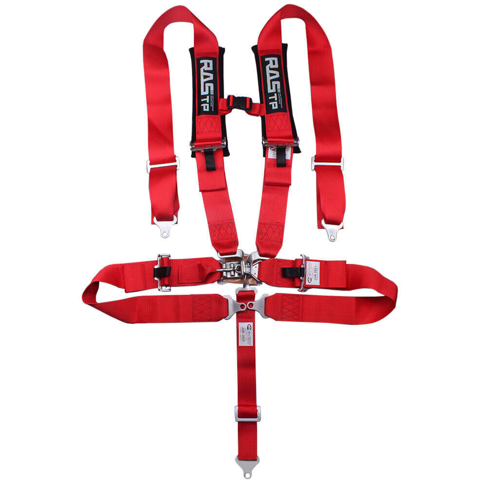 Pair 5 Point Racing Harness for Seat Belt Quick Release 3 Padding ATV UTV Q
