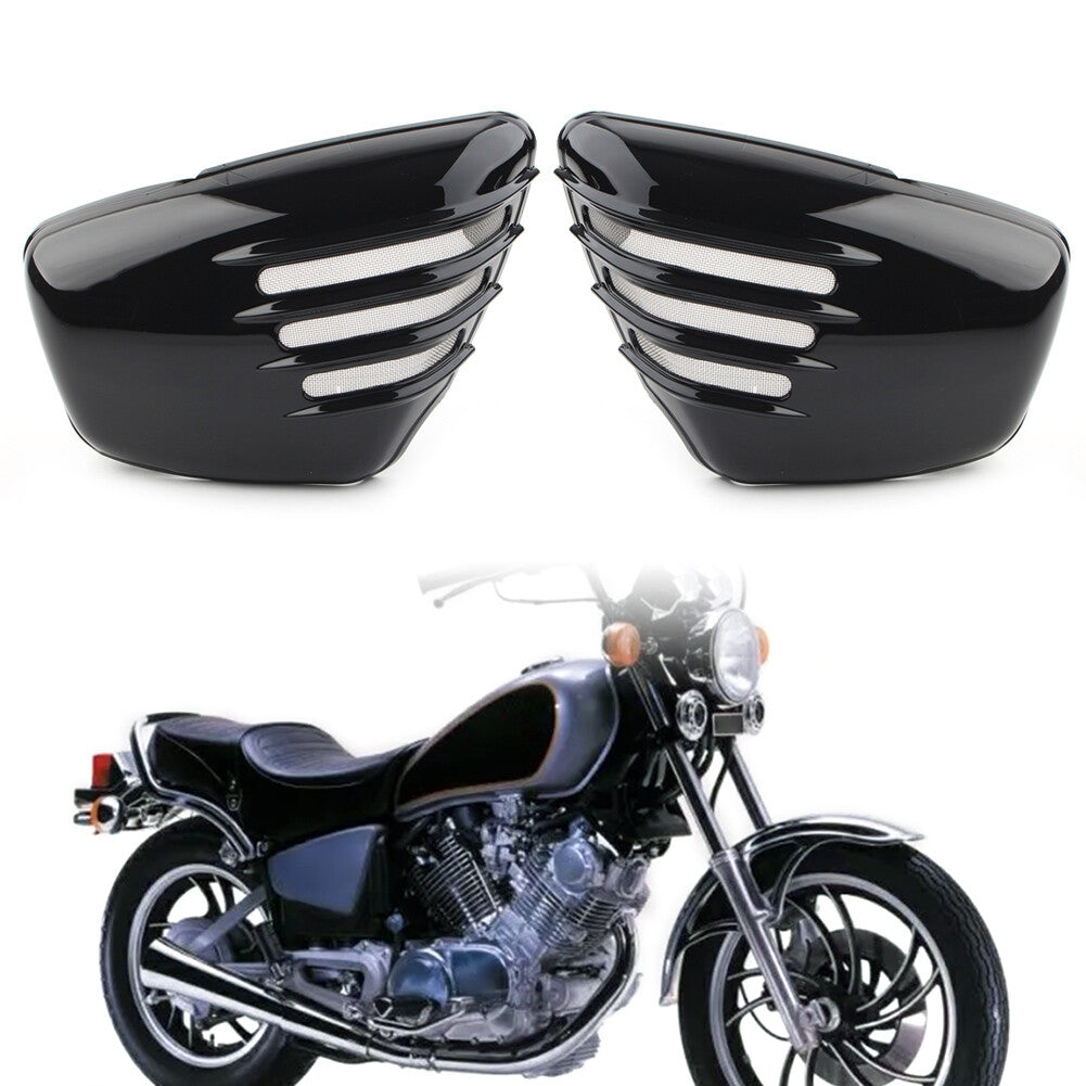 Battery Side Cover Fairing Black for Yamaha XV700 750 1000 1100 Virago 1984 - up