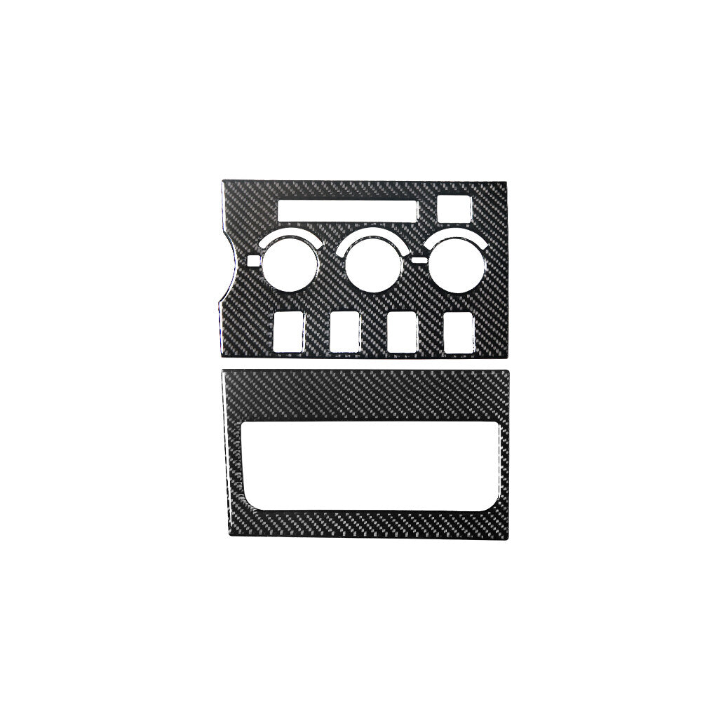 Carbon Fiber Interior Below Armrest Accent Cover Trim for Hyundai Azera 2006-11 v