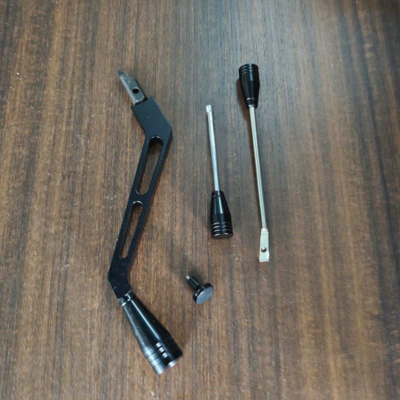 Column Shifter Turn Signal Lever Hazard Tilt Kit Aluminum for GM 1967-94 Black Q