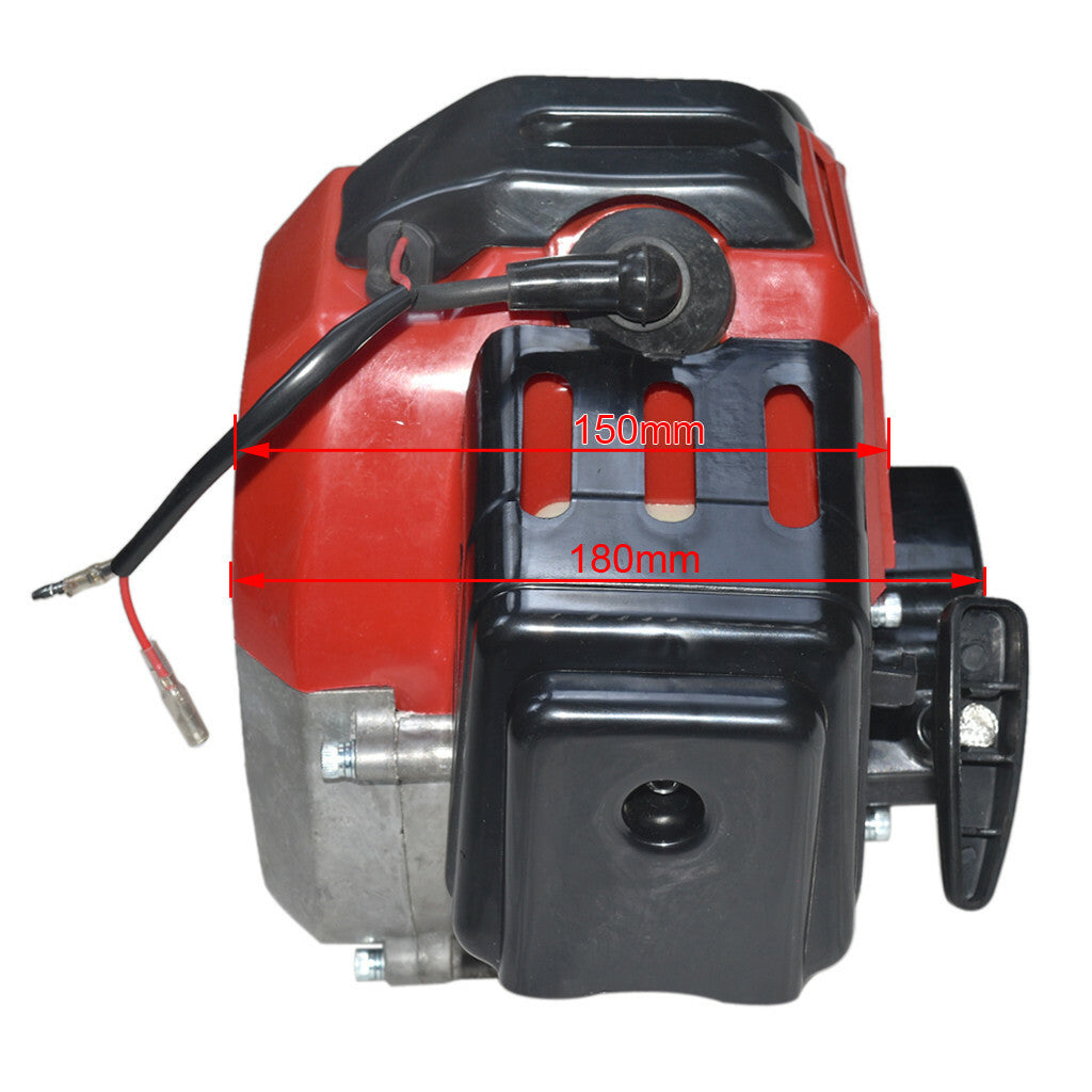 2-stroke engine, electric motor with gearbox, 49cc pocket for mini bicycle/scooter mixed with all-terrain vehicle/off-road vehicle