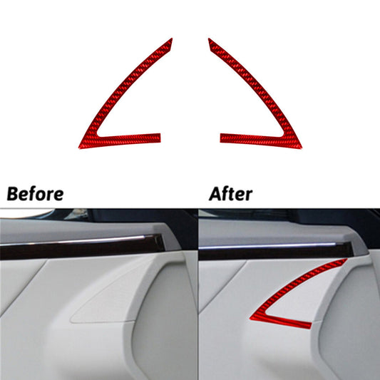 2x Carbon Fiber Dimming Light Switch Frame Cover Trim For Hilux 2015-2021 v