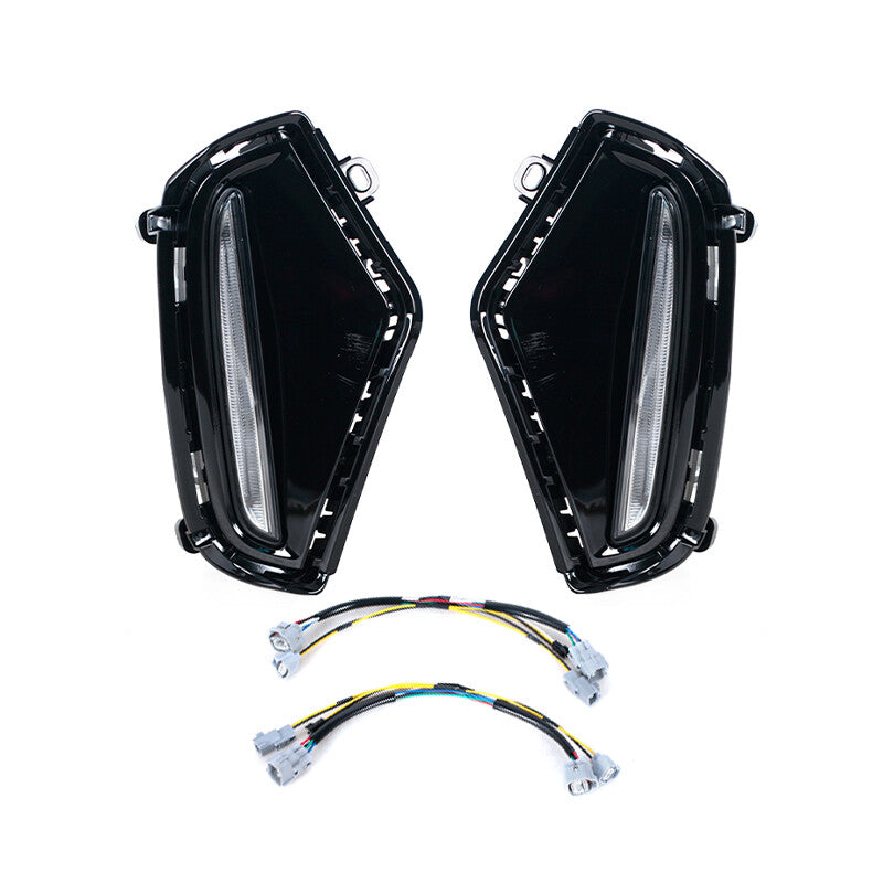 for Toyota RAV4 2019-24 LED Three-coloured DRL Fog Light W/Turn Signal Function