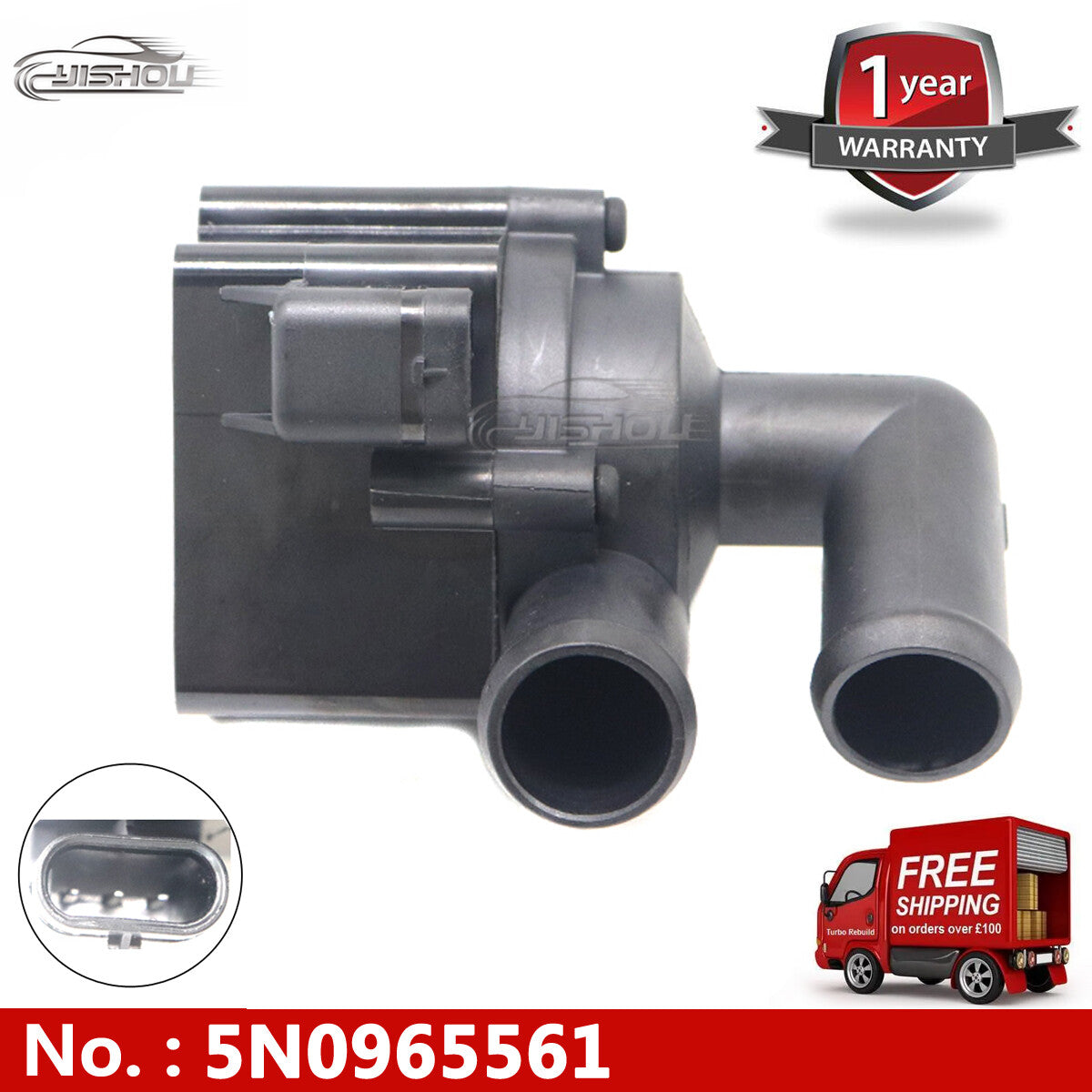 The new auxiliary water pump is suitable for Audi A3, for Volkswagen Beetle, for Golf , for Jetta , and for Passat 5N0965561