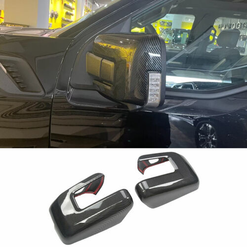 for ford  F150 F-150 2021-2023 Carbon Fiber Door Rearview Side Mirror Cover Trims
