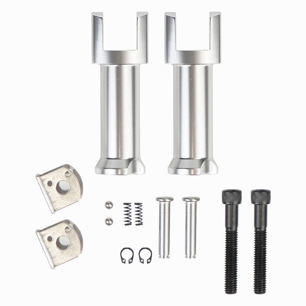 Silver left and right passenger Footpeg support for Harley Davidson Softail 2018-23