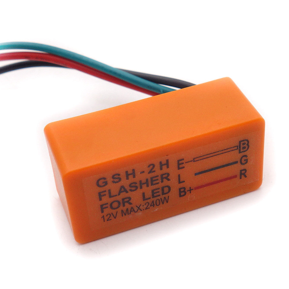 DC 12V 240W 3-Pin Turn Signal Flasher Relay For Motorcycle ATV Lamp LED Light Q