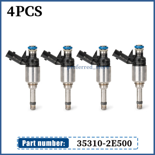 Fuel Injector 4-Piece Kit for Hyundai for Kia for Elantra 2.0L L4 2014 - 2017 v