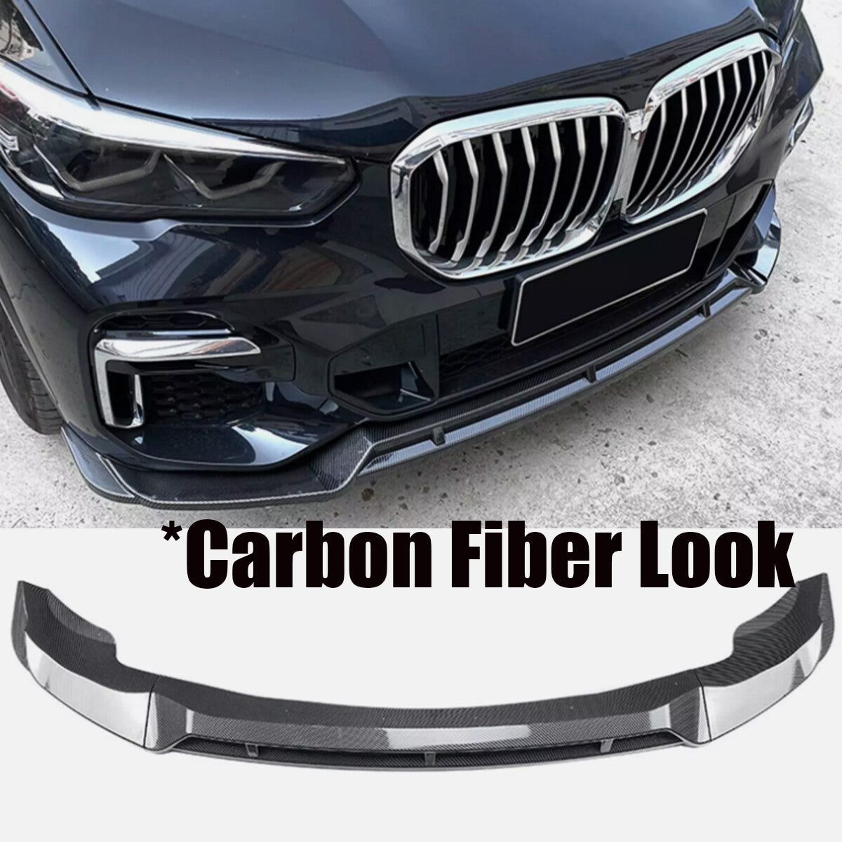 Front bumper underboiler separator lip kit for BMW X5 G05 M Sport 2019 - 22 Q