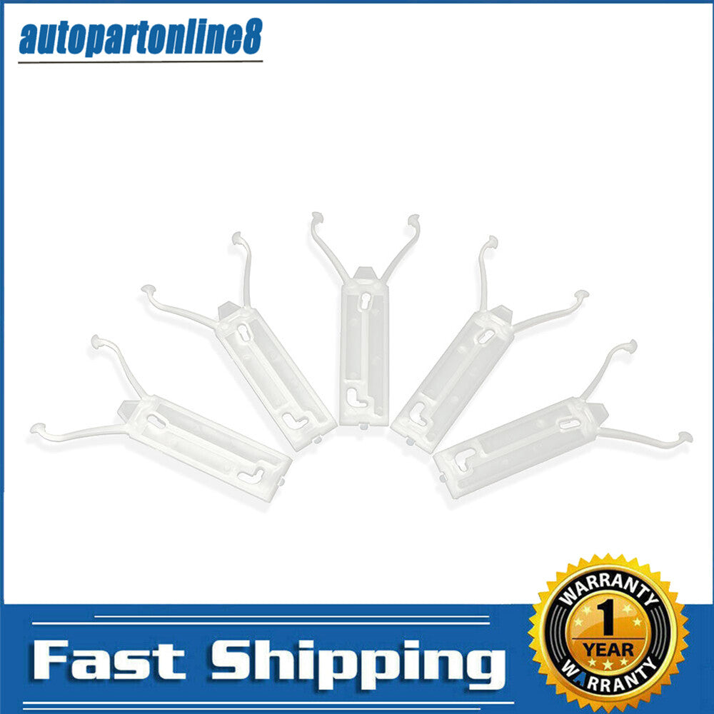 5-piece set for 80-90 Caprice wide chrome fender door quarter trim molding clip holders