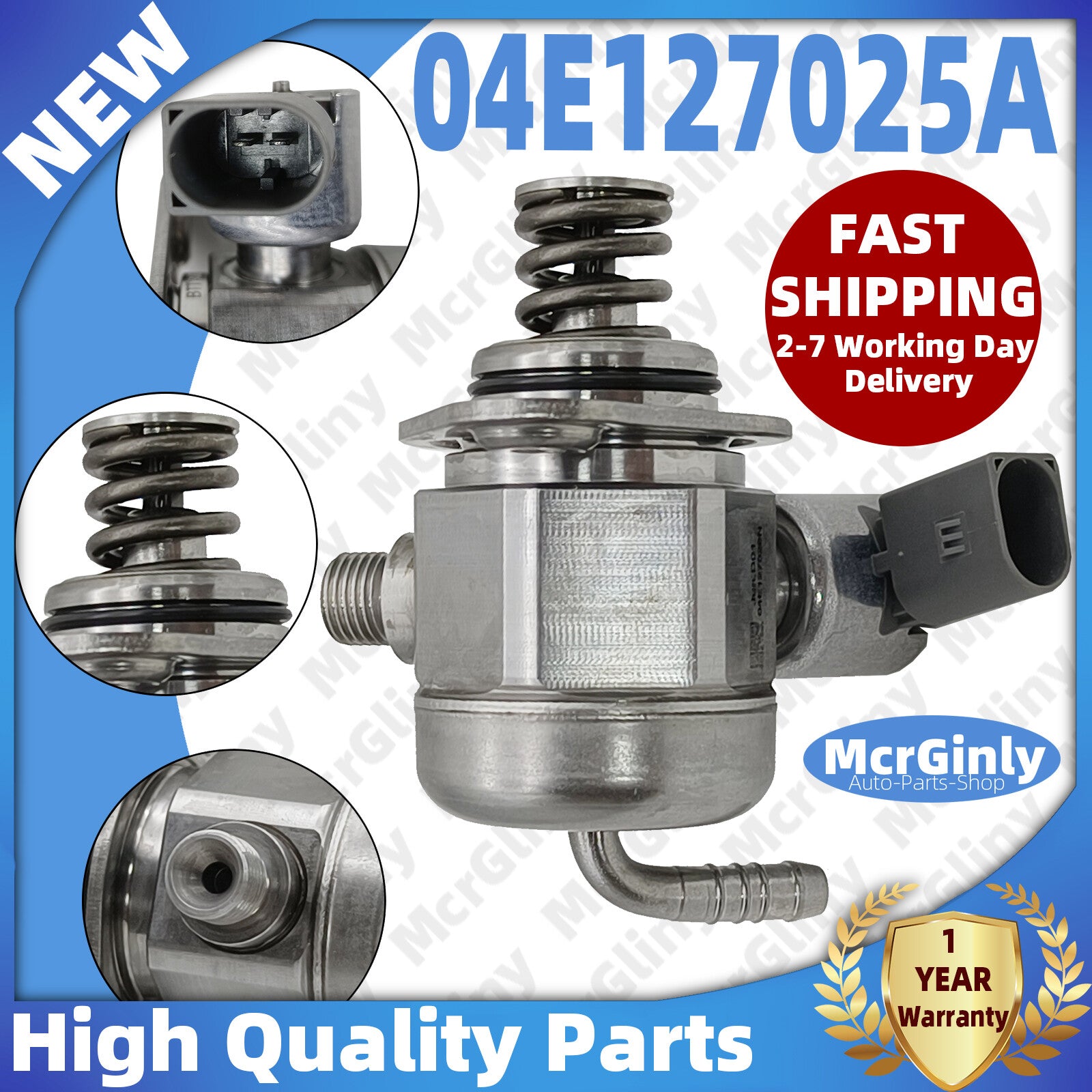 High-pressure fuel pumps 04E127025A and 04E127025B are suitable for Audi A3, A5, Q2, Q3, for Jetta , and for Golf .