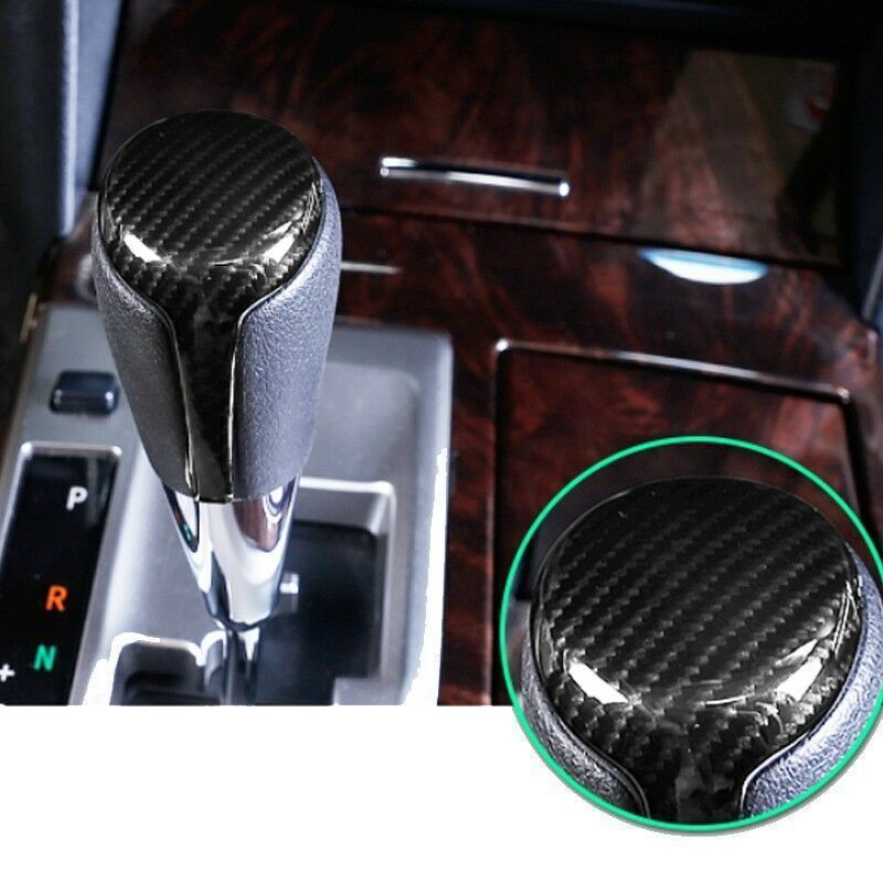 for Toyota for Camry 12-17 ABS Carbon Style Interior Gear Shift Knob Head Cover Trim