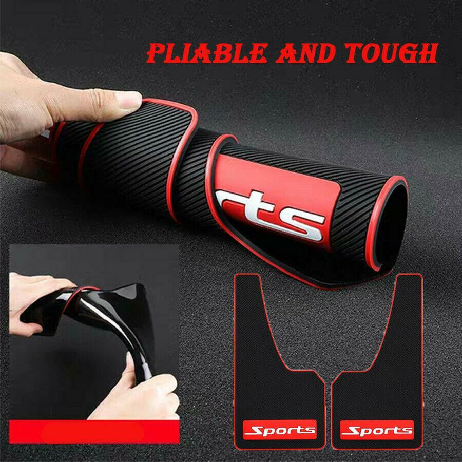 Suitable for cars and trucks, 2-piece universal rubber mudguards for splash protection. n