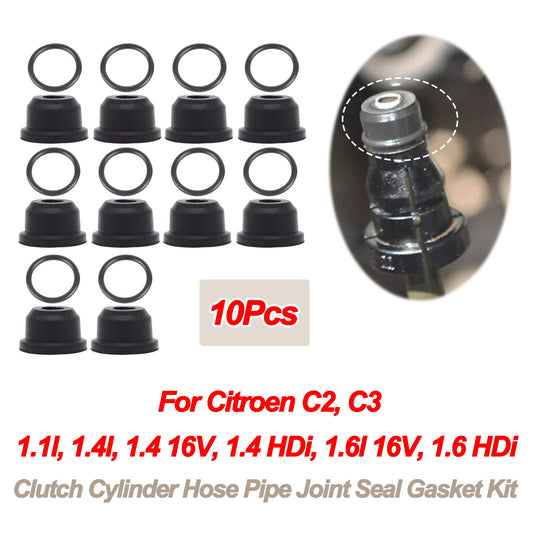 for Citroen C2 C3 for Peugeot 1007 Clutch Cylinder Hose Pipe Joint Seal Gasket Kit