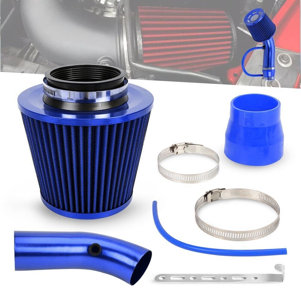 3 Car Cold Air Intake Filter Induction Kit Pipe Power Flow Hose System 76mm