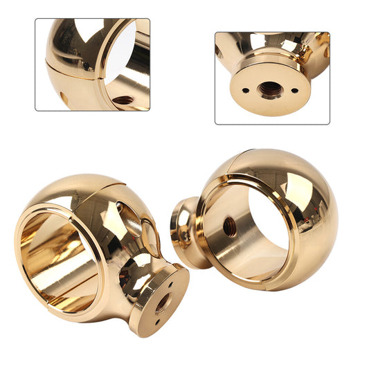 2 Rise Handlebar Riser Clamp Mount Gold for Harley Sportster Softail