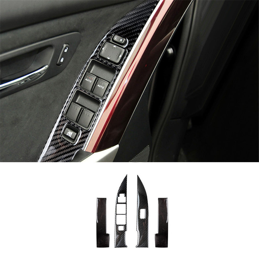 Carbon Fiber Center Console Panel Cover Trim For X3 F25 X4 F26 2011-2017 v