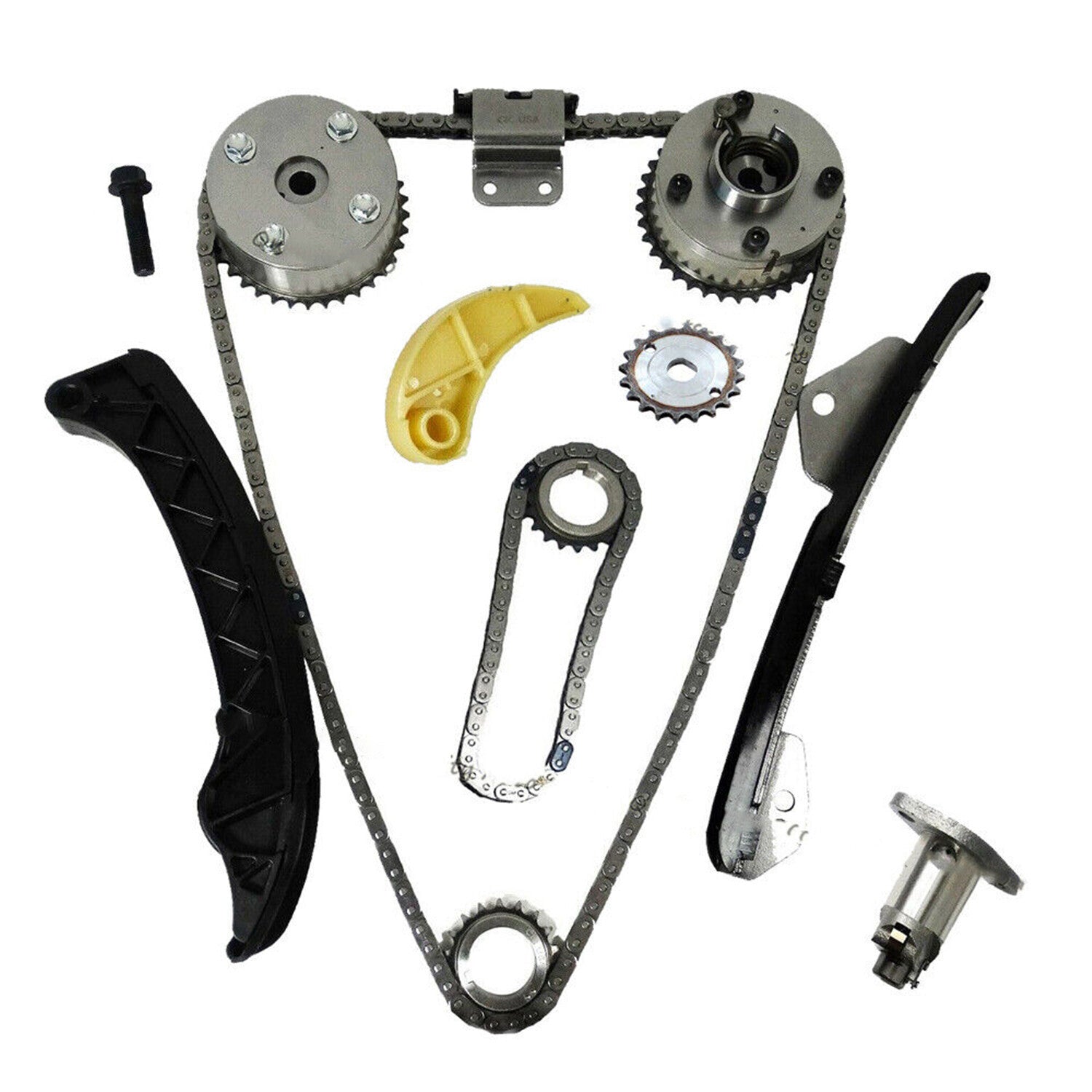 2 VVT TIMING CHAIN KIT for TOYOTA for COROLLA 09-15 MATRIX 09-13 PRIUS 1.8L 1ZR 2ZR