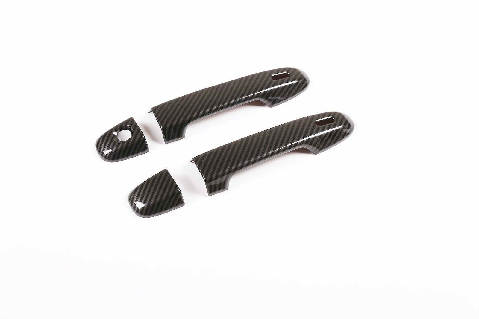 ABS carbon fiber front and rear badge decorative rings for Subaru Forester 2013 - 2018