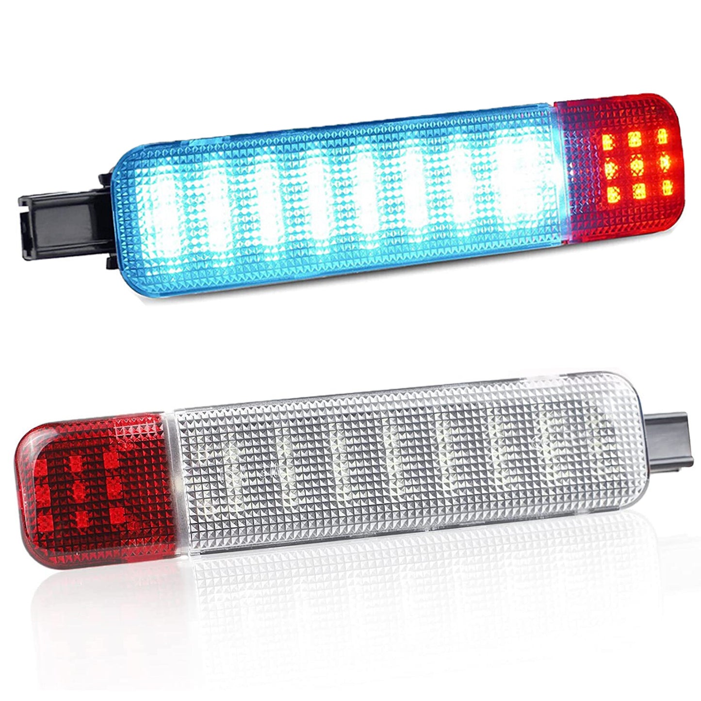 2X for Chevy for GMC C/K Ice Blue Red LED Interior Door Panel Light Courtesy Lamp Q