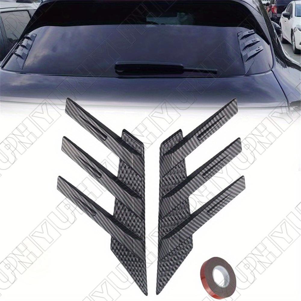 Carbon Fiber Look Car Rear Window Decoration Stickers Side Spoiler Splitter Trim Q