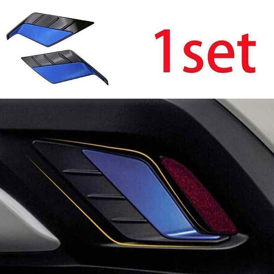 2X BlueBlack Rear Fog Light Lamp Side Panel Trim for Toyota for Corolla Cross 22-24