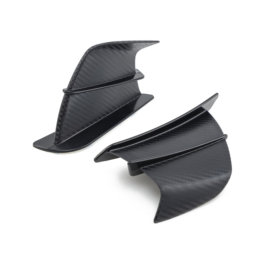 Motorcycle Matte Carbon Fiber Winglets Air Deflector Universal for BMW for Yamaha Q