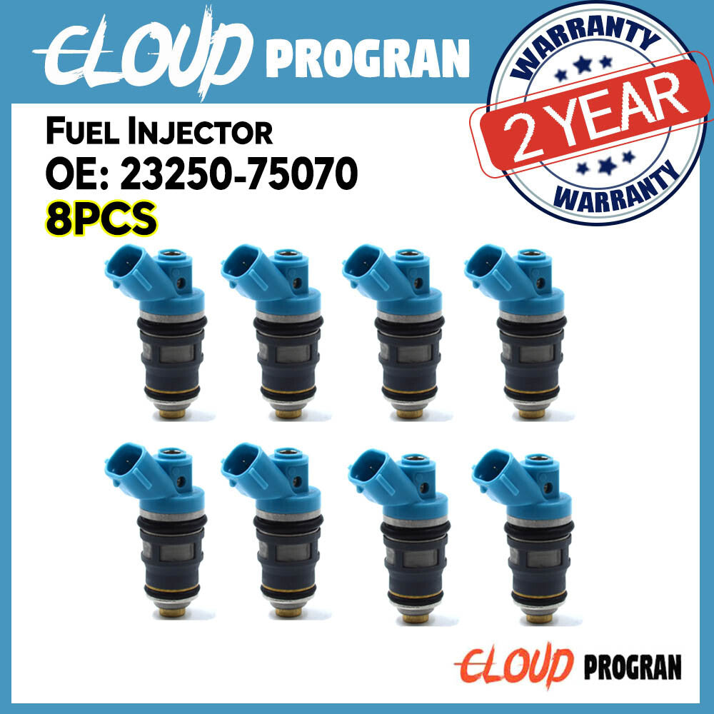8PCS for Toyota Hilux RZN14 Hiace RZH1 Dyna RZY2 1RZE Fuel Injector 23250-75070