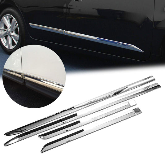 for Nissan Altima 2014-2018 Chrome Plastic Car Door Body Side Molding Cover Trim