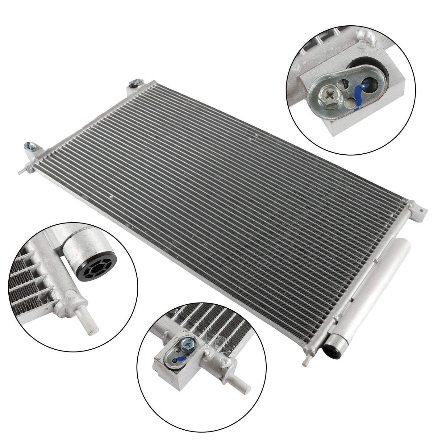 A/C Condenser Fits for Honda 2003-2007 Accord 4-Door Sedan 3086 Aluminium n