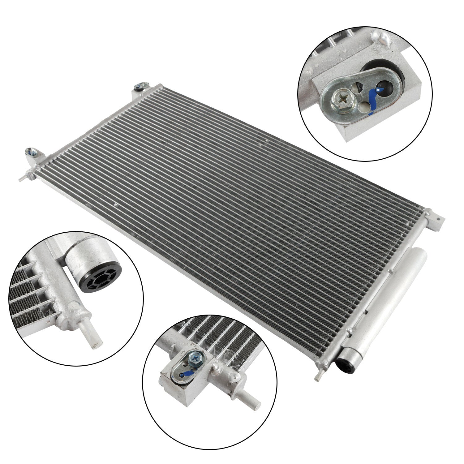 A/C Condenser Fits for Honda 2003-2007 Accord 4-Door Sedan 3086 Aluminium n