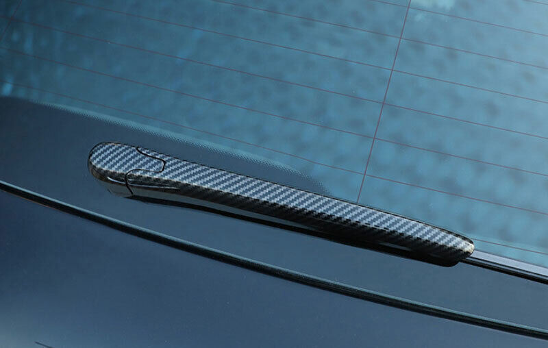 for Benz GLE GLS 2020-2023 Carbon Fiber Look Rear Window Rain Snow Wiper Trim 2P