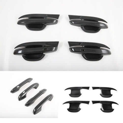 4P For Rogue 2021-2023 ABS Wood Grain Color Interior Door Bowl Cover Trim v
