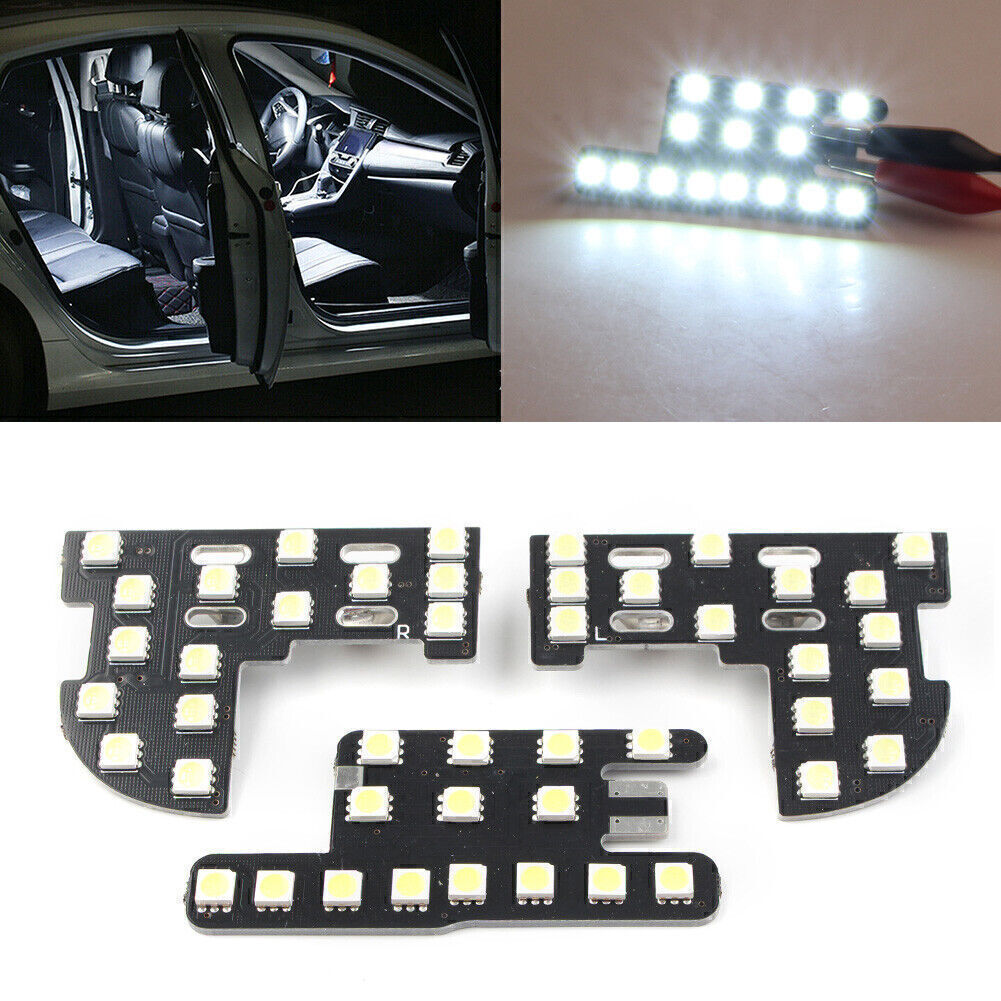 3pc Car Interior Dome Map Reading Lights Kit for Honda Jazz for Civic 9th City 12-14 Q