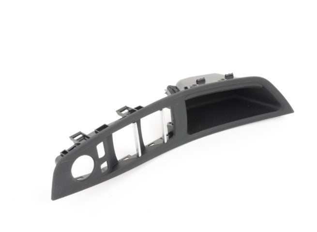 1 piece black door handle recessed handle switch panel and interior door trim cover for F10- n