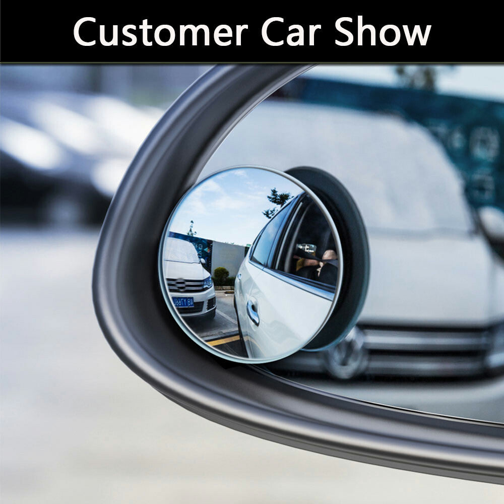 360¡ã HD Blind Spot Mirror Adjustable Car Round Convex Rear View Mirror 2PCS