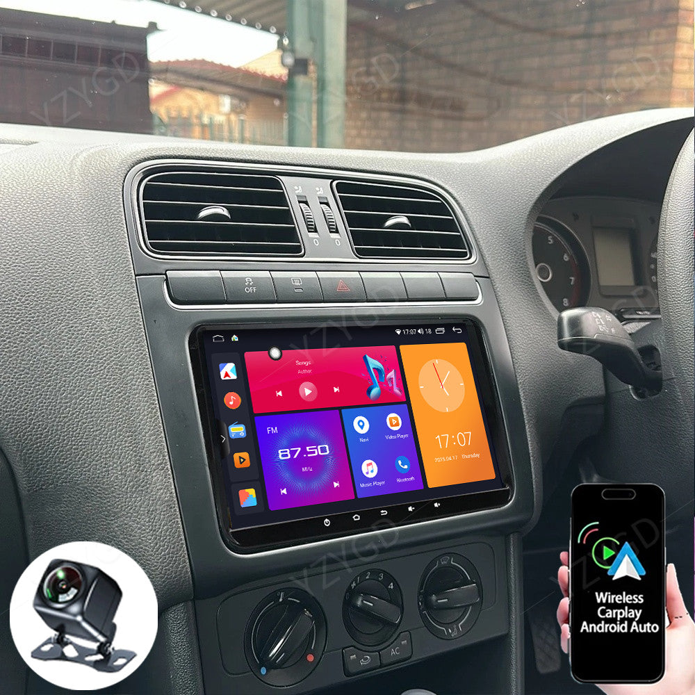 for Volkswagen Polo 2009-2013 Stereo Apple Carplay Car Radio GPS Navi Screen DSP