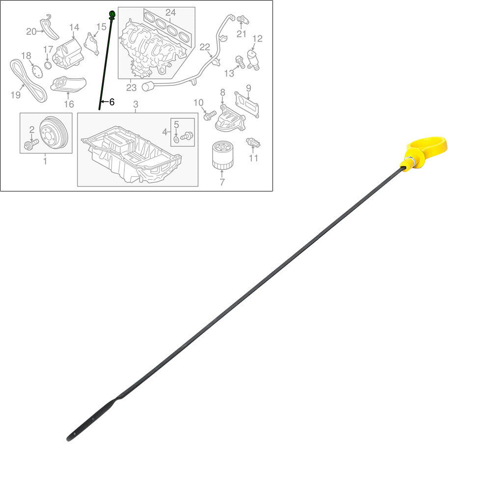 NEW Fit for Ford Explorer Escape Focus Fusion 2.0L Engine Oil Dipstick CJ5Z6750A Q