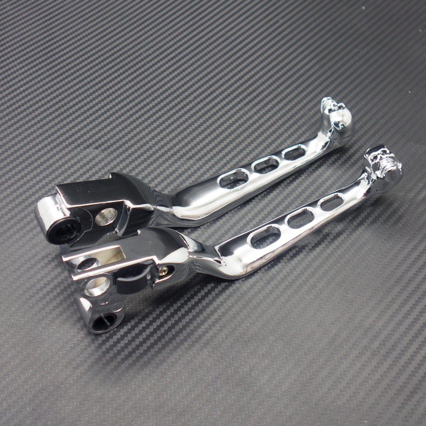Chrome Skull Brake Clutch Lever for Harley Sportster XL883 XL1200 1996-2003 Q