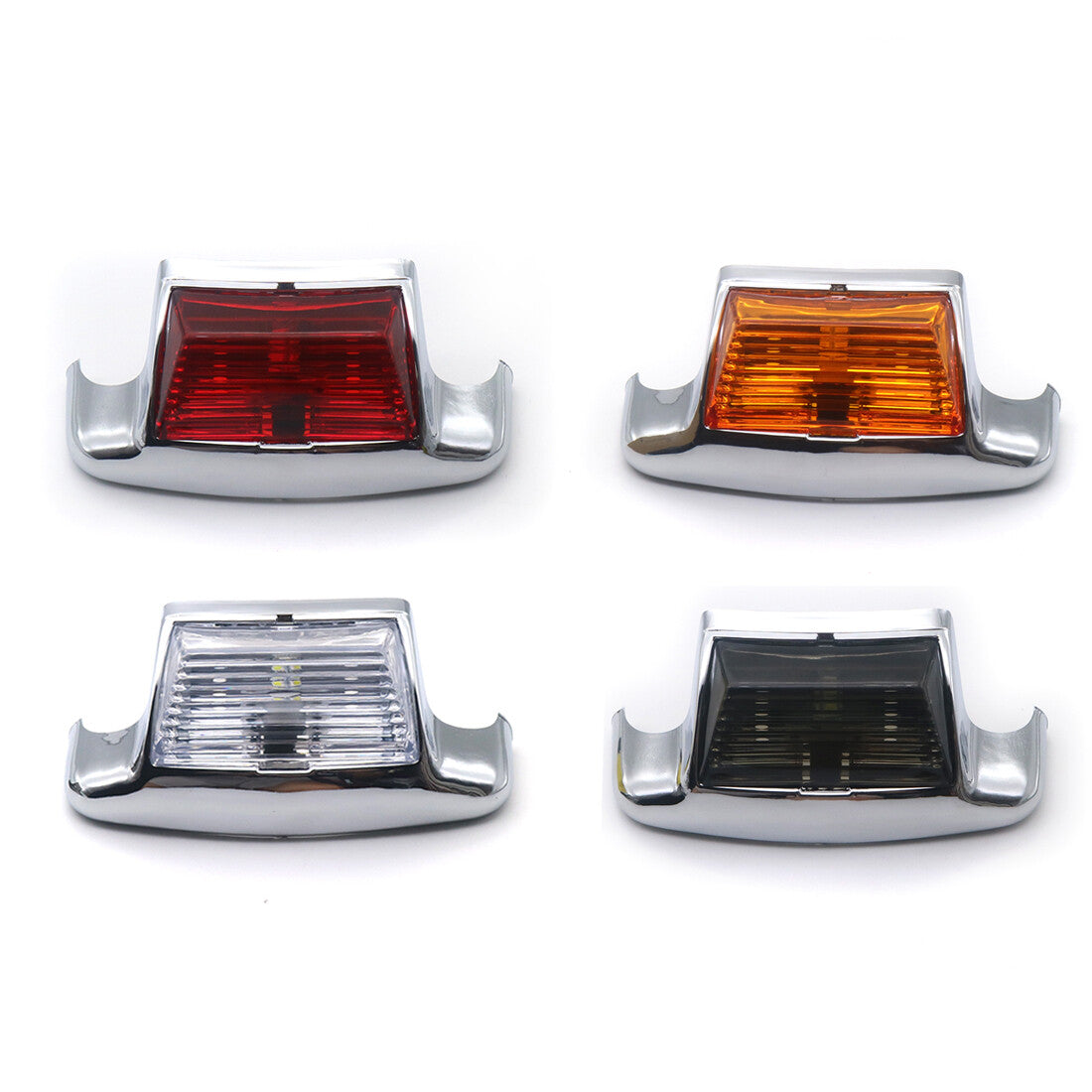 Chrome Motorcycle Rear Fender Tip Light Mudguard Trim for Harley Road King FLHR Q