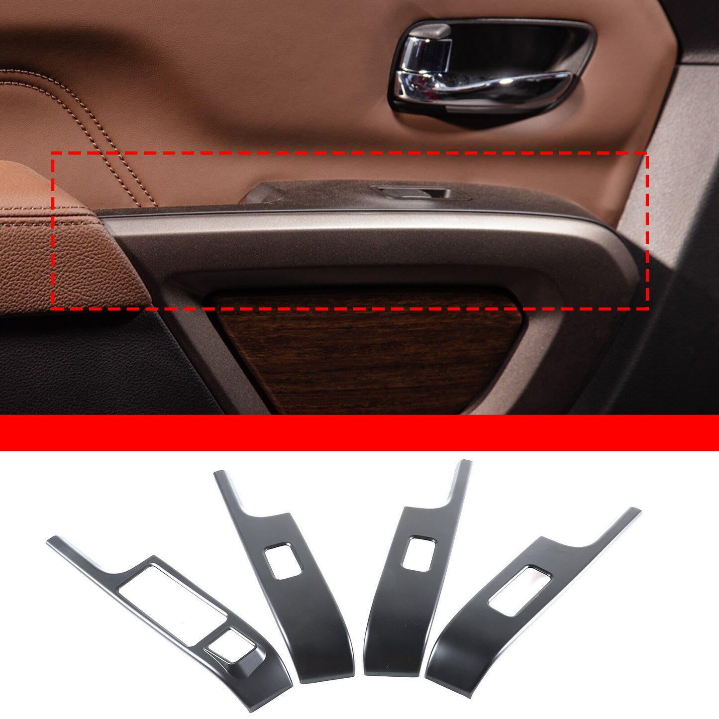 Internal cup holder gear shift side storage box tray decoration suitable for MINI 14-21 - v