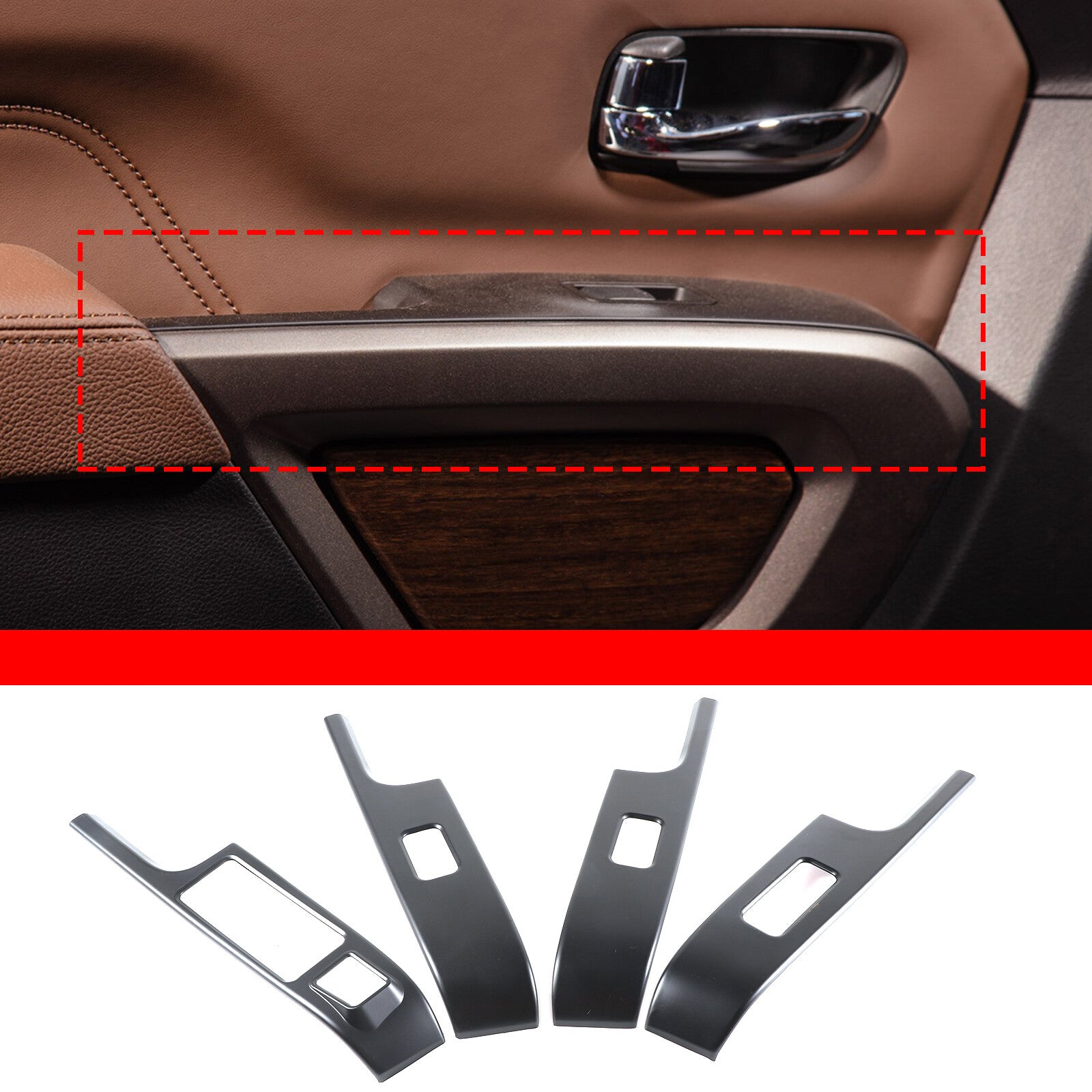 Internal cup holder gear shift side storage box tray decoration suitable for MINI 14-21 - v